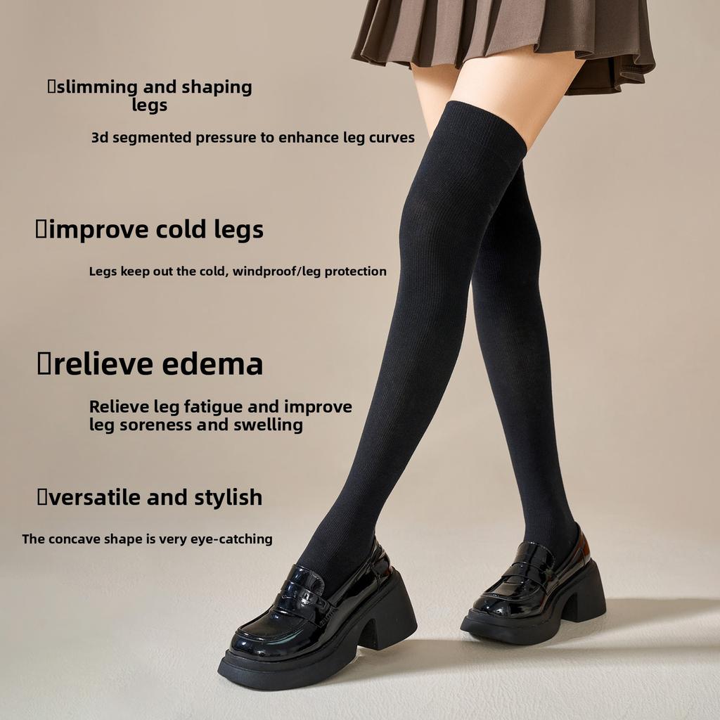 Sock Children's Thick and Warm Over-knee Winter and Autumn Stockings, Pressure-reducing Slimming, Comfortable Long Stockings