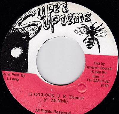 7-Zoll Schallplatte JUNIOR DEMUS - 12 Uhr KEINE Super Supreme Jamaika Reggae, Ska & Dub Gebraucht