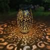 Solar Lanterns Hanging Solar Lights Outdoor with Handle Metal Waterproof Decorative Solar Garden Lights for Patio Porch Pathway