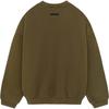Fear of God Essentials Fleece Crewneck Olive Men Tops Green 192BT246264F