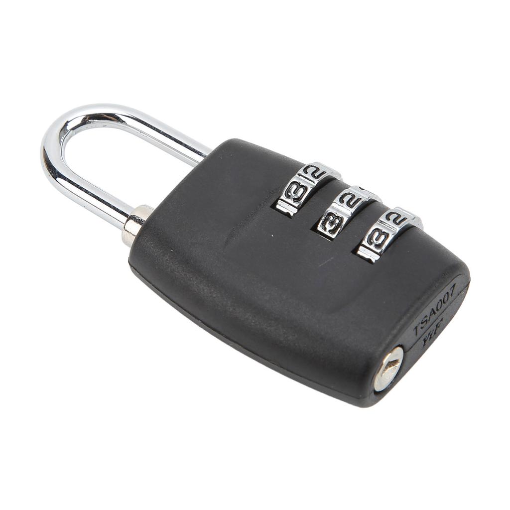 TSA-godkänt bagagelås hänglås 3-siffrig kombination stöldskydd rostfritt stål för resebagage resväska skåp