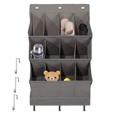 12 Large Pockets Shoes Organizer Rack Hanging Organizers Space Saver Hanging Over The Door Behind Closet Storage Hanger Bags