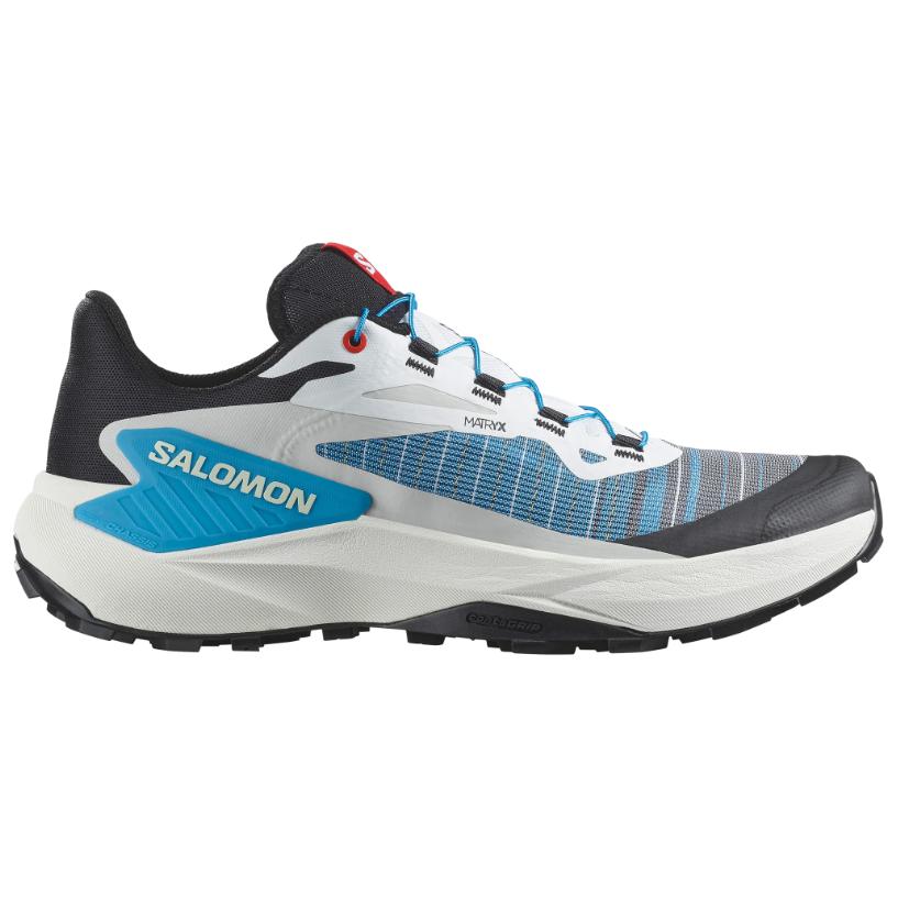 SALOMON Genesis Comfortable Soft Breathable Support Durable Low-Top Hiking Shoes Men Hiking Shoes White Blue 477634