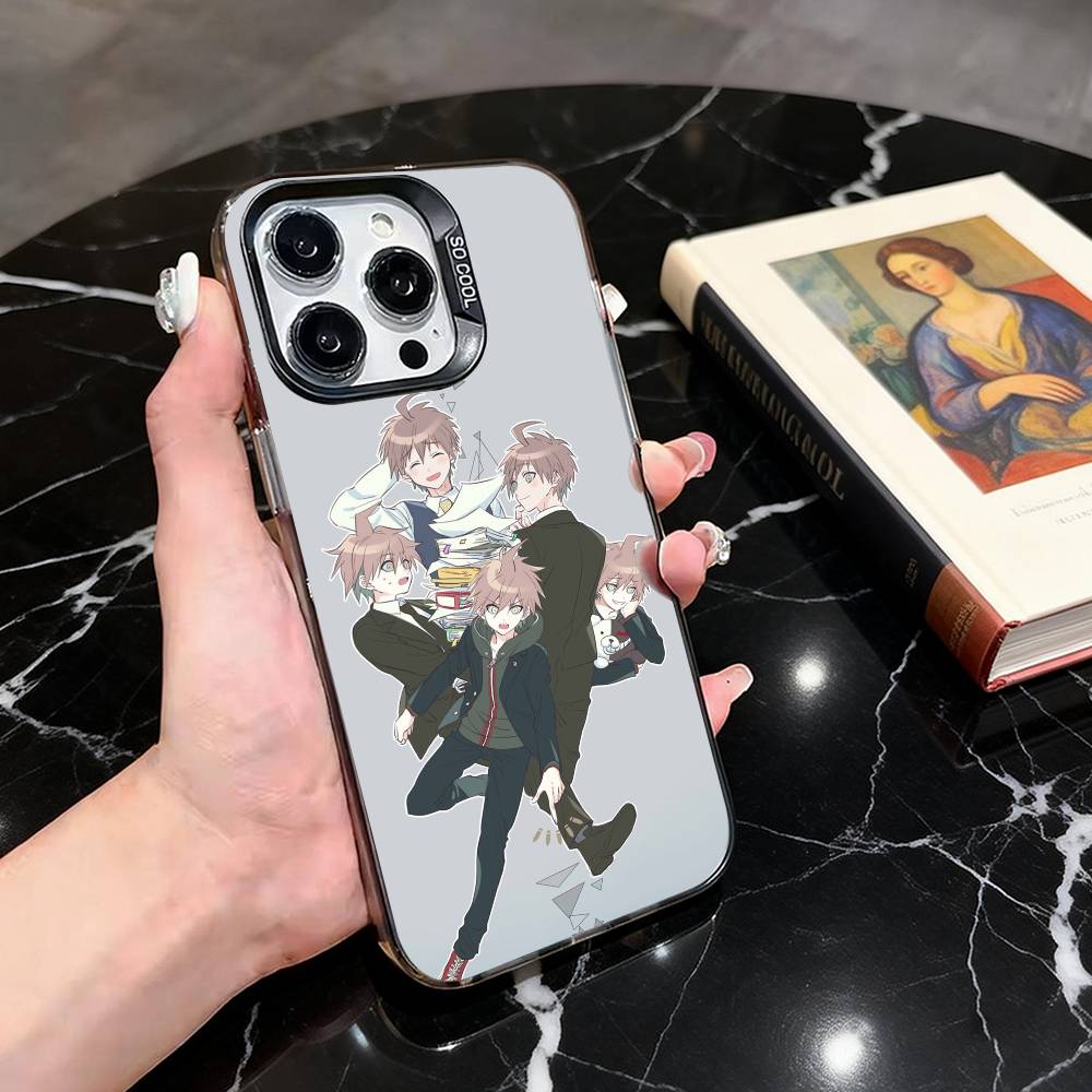 

Naegi Makoto Phone Case For iPhone 17,16,15,14,13,12,11 Plus,Pro Max,XS,Colorful Silver Black Cover iPhone14ProMax