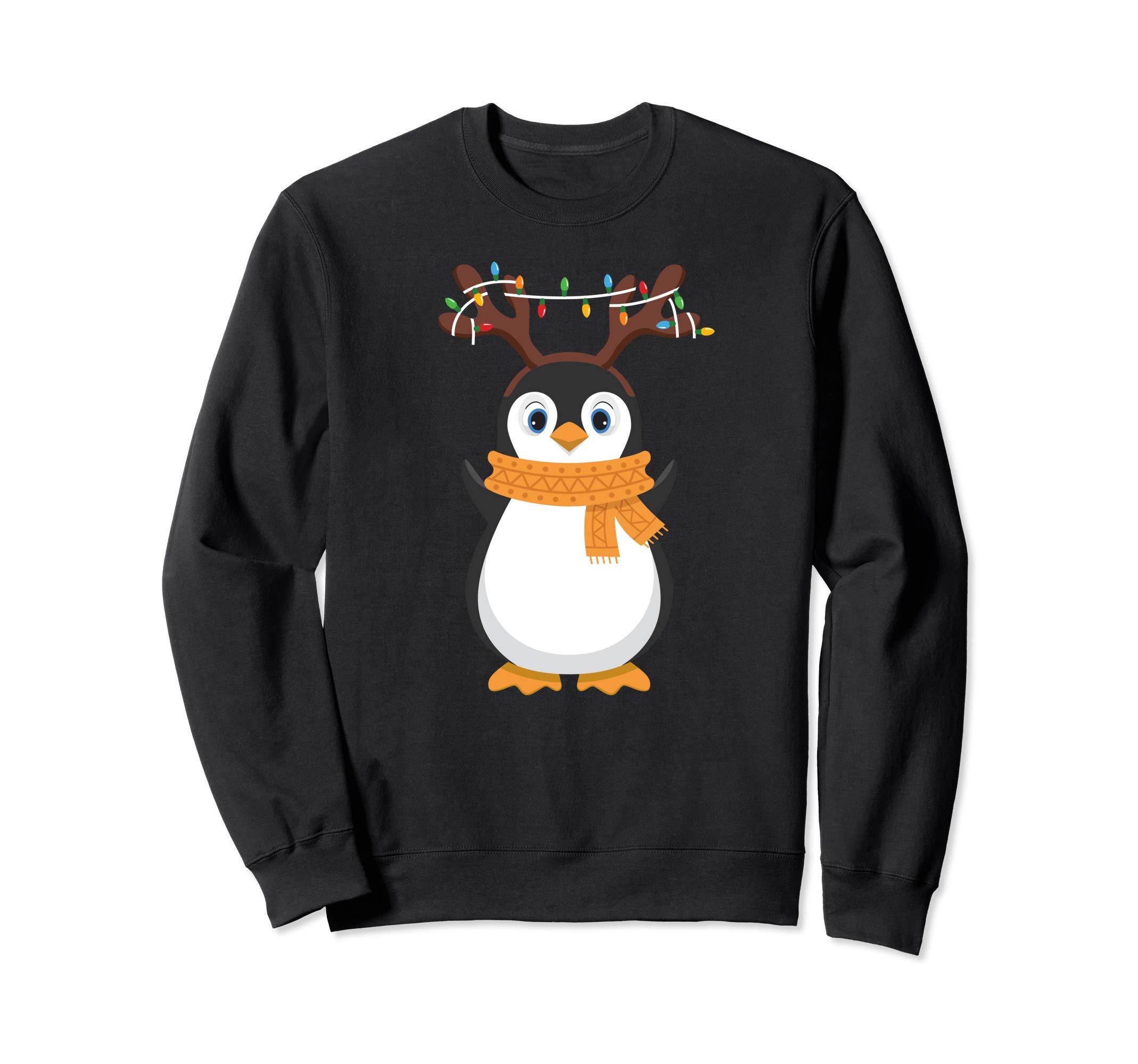 

Penguin Christmas Reindeer Santa Claus Plush Love Sweatshirt