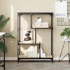VidaXL Bookcase Sonoma Oak 81x36x115 Cm Engineered Wood and Steel 835405