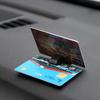 1pc Car Parking Card Clamp Fixed Holder Universal Interior Parts Auto Temporary Parking Contact Information Phone Clip Stickers