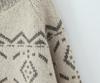 Women's Retro Color-Block Jacquard Knit Cardigan for Autumn/Winter