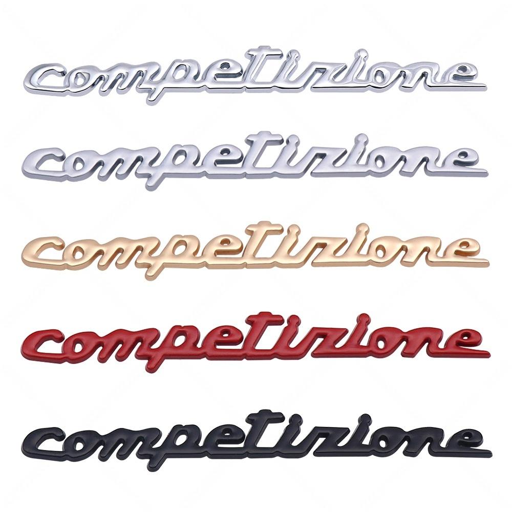 3D Metal 595 695 Tunismo Esseesse Competizione Badge Logo Car Rear Trunk Emblem Decal Stickers for Abarth