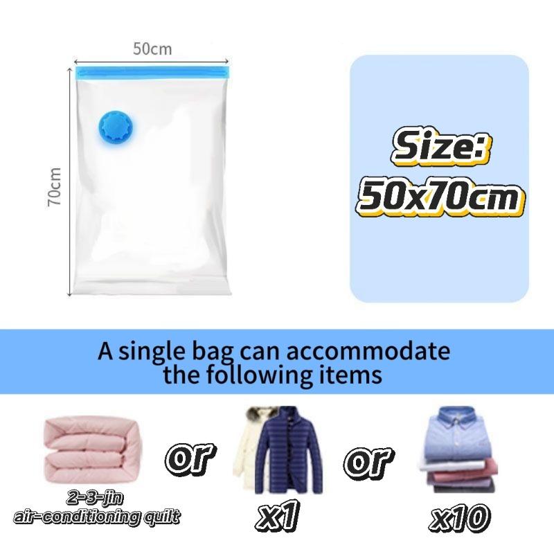 Thickened Vacuum Compression Bag, Transparent Quilt Vacuum Bag, Storage Bag, Household Clothing Storage and Sorting Bag