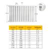 Lixing GL-75x75 Steel-Aluminum Composite Radiator