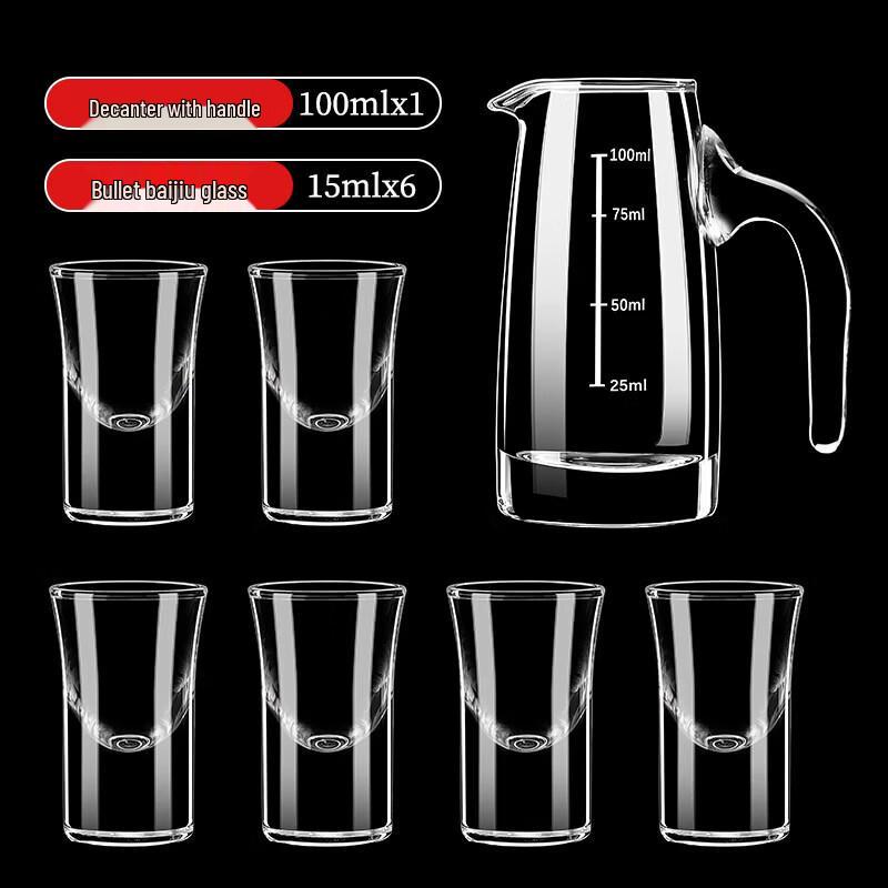 Handmade Glass Baijiu & Liquor Dispenser Set