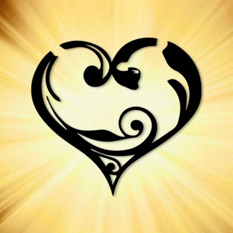 

Black Vintage Heart Shaped Wrought Iron Wall Art Decor