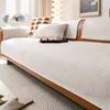 Solid Color New Cotton And Linen Sofa Cushion, Simple And High-End Sofa Cover, Universal Non-Slip Backrest Cover Cloth Towel For All Seasons