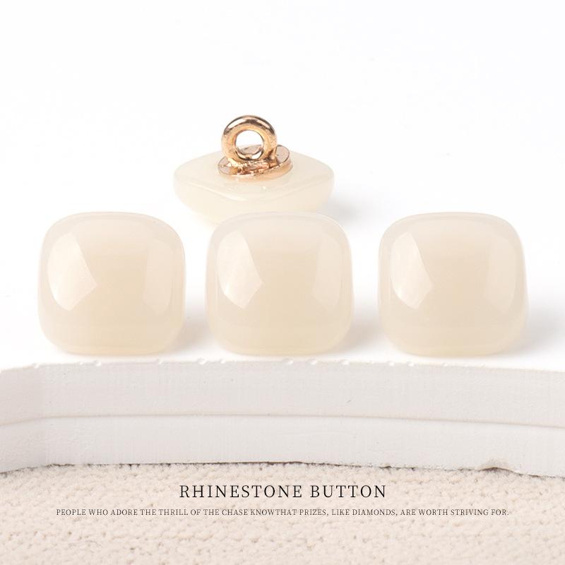 5 Stück Quadratische Harz Hochwertige Hemdknöpfe Vielseitige Oberteil Strickjacke Farbige Kleine Knöpfe Kinderkleidung Dekorative Knöpfe