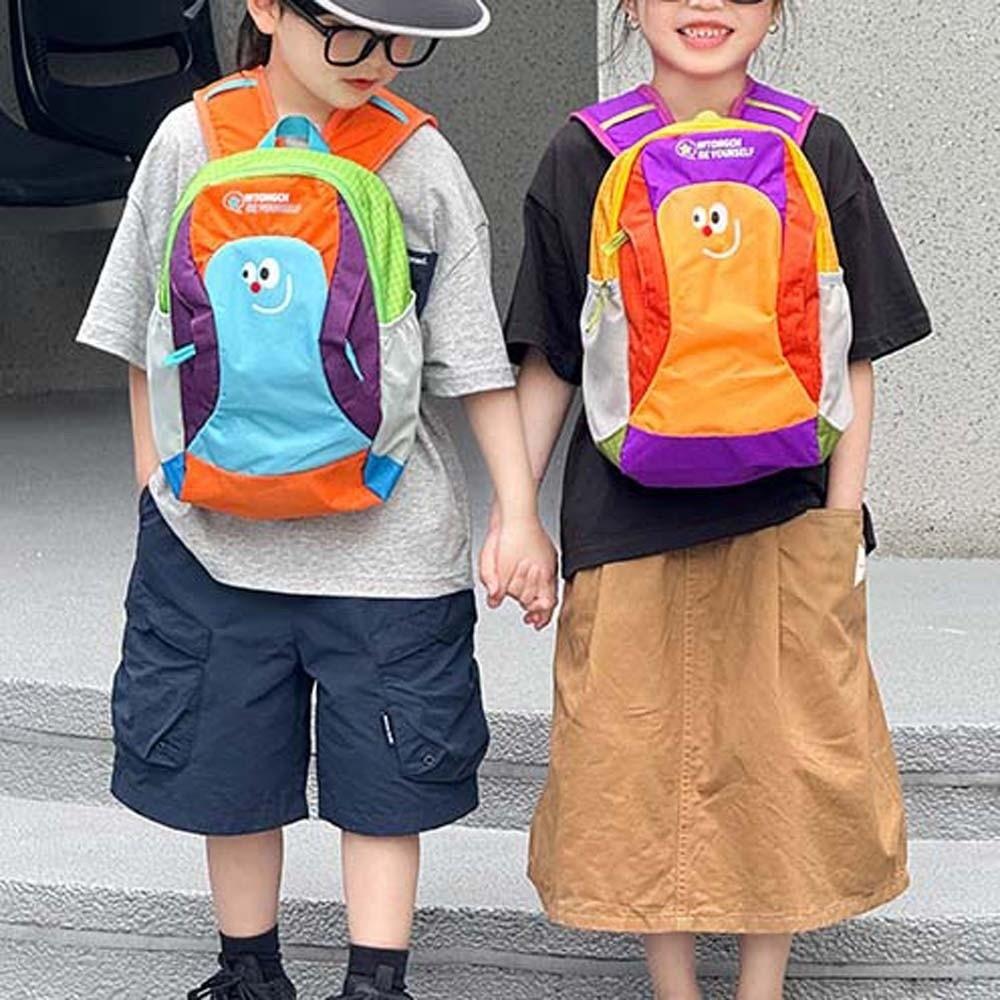 Lightweight Kids Backpack Ergonomic Kindergarten Book Bag Colorblock Daypack Women / Men
