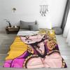 Anime JOJO HD ART Blankets Soft Warm Flannel Throw Blanket Cover for Bed Living room Picnic Travel Home Sofa