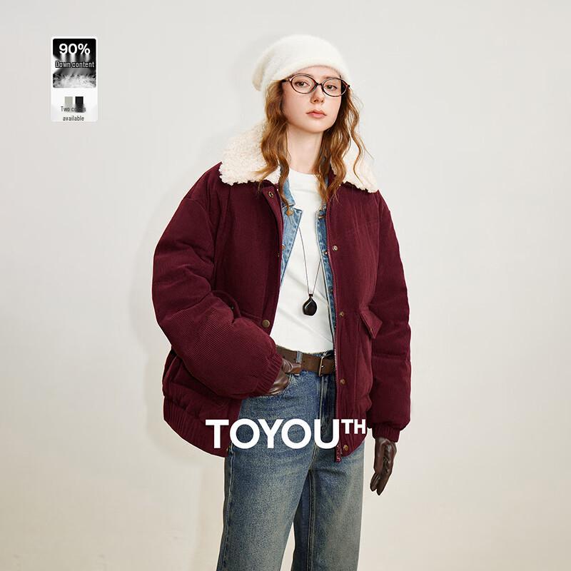 

Женский пуховик Chuyu из стриженой овчины и вельвета, зима 2025 S