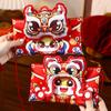 Cute Cloth Red Envelope Bag Crossbody Capable Creative Dragon Shoulder Bag 3D Snake Year New Year Red Packet Unisex