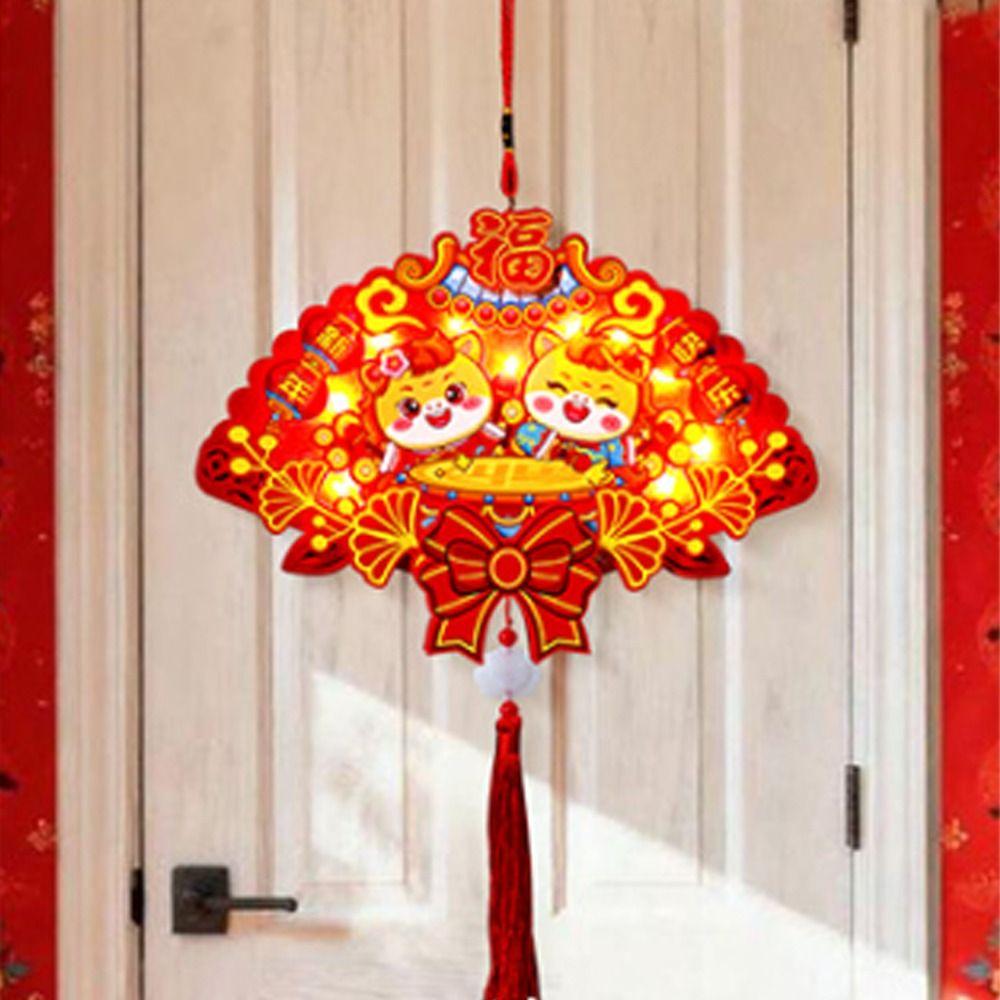 Traditional Year of The Horse Lantern Blessing New Year Lucky Pendant  Spring Festival Decoration