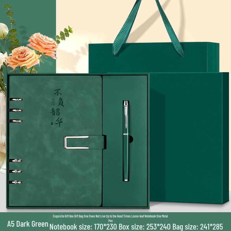 Custom 5-Ring Binder Notebook Gift Set for Students & Professionals