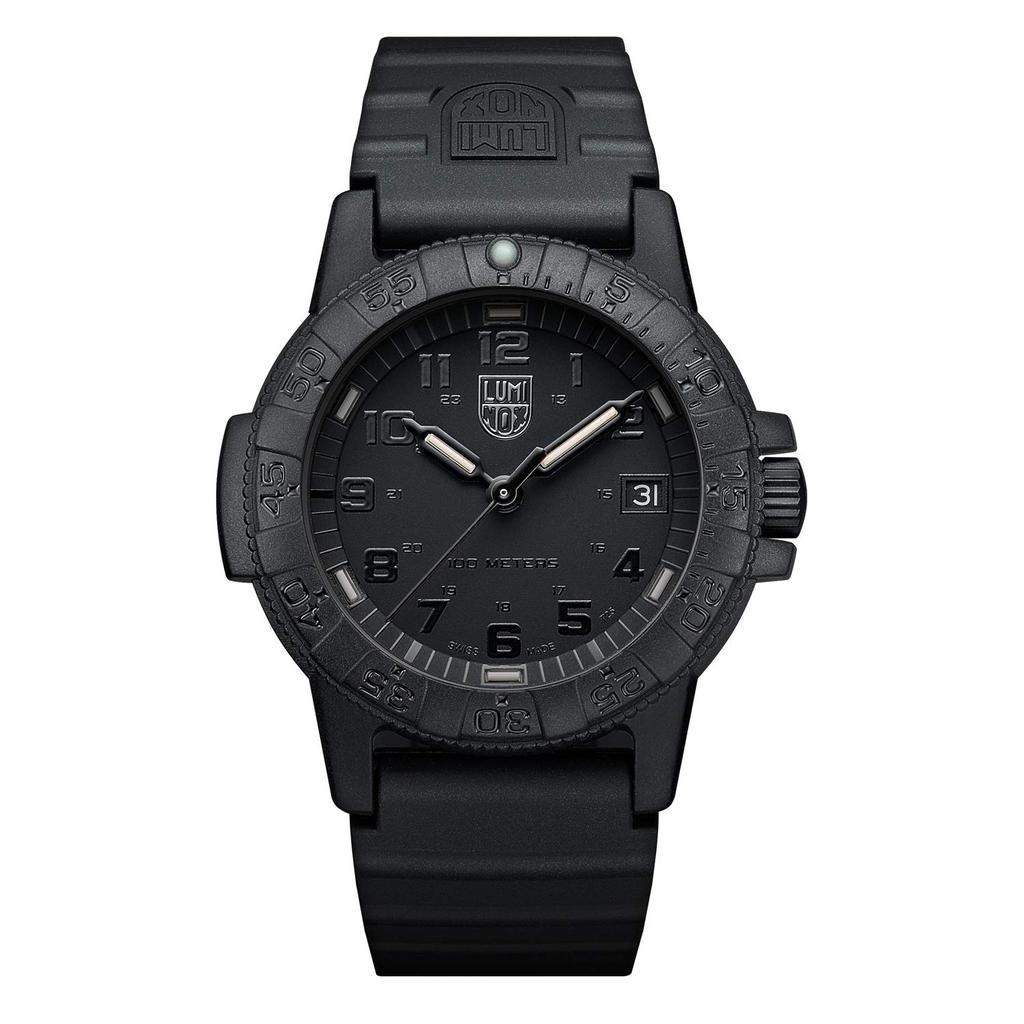 Luminox Leatherback Sea Turtle Watch, 100m Water Resistant, Analog Quartz Movement, Black, 7020-6smd-39mm, Strap