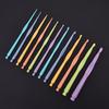 Colored Aluminum Crochet Hooks Set, 12 Pieces - DIY Yarn Weaving & Knitting Tools