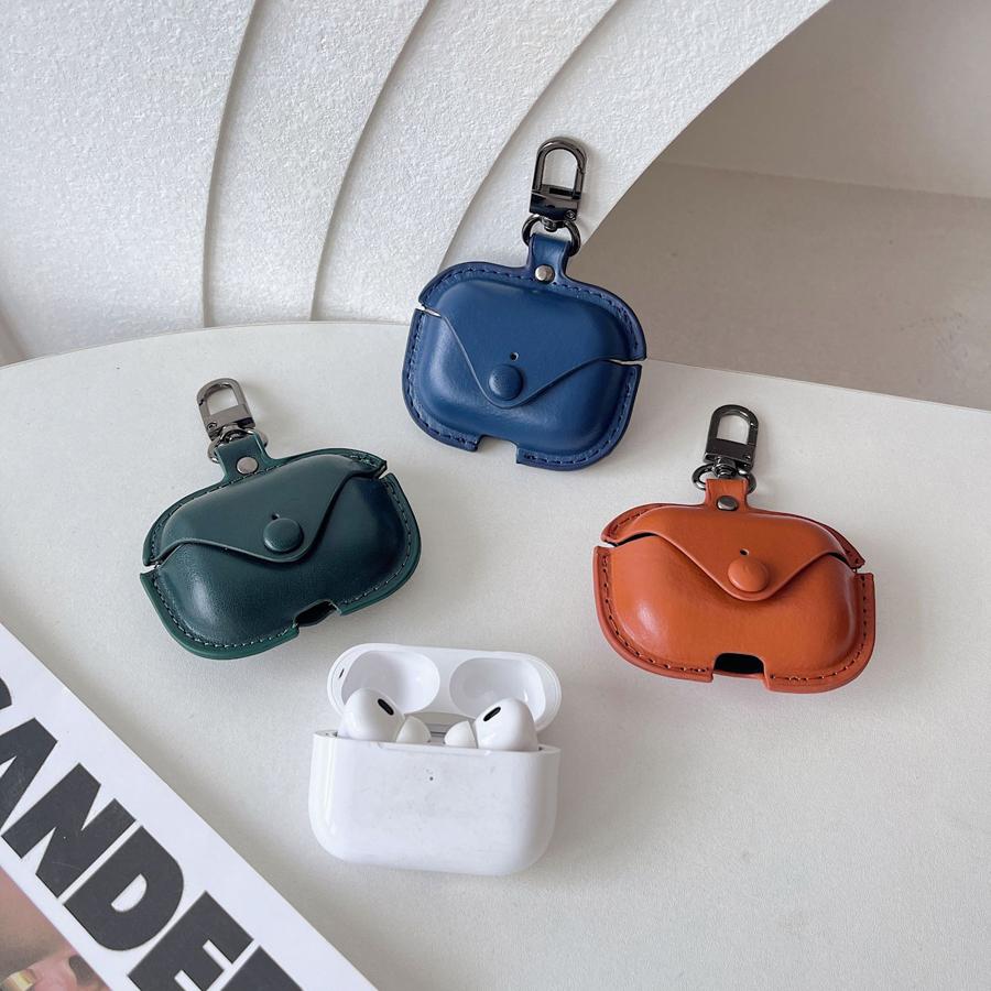 Retro Luxus Lederhülle Für Apple AirPods 4 Business Kopfhörerhüllen Für AirPods 3 2 1 Pro 2 Hülle Headset Schale Mit Haken