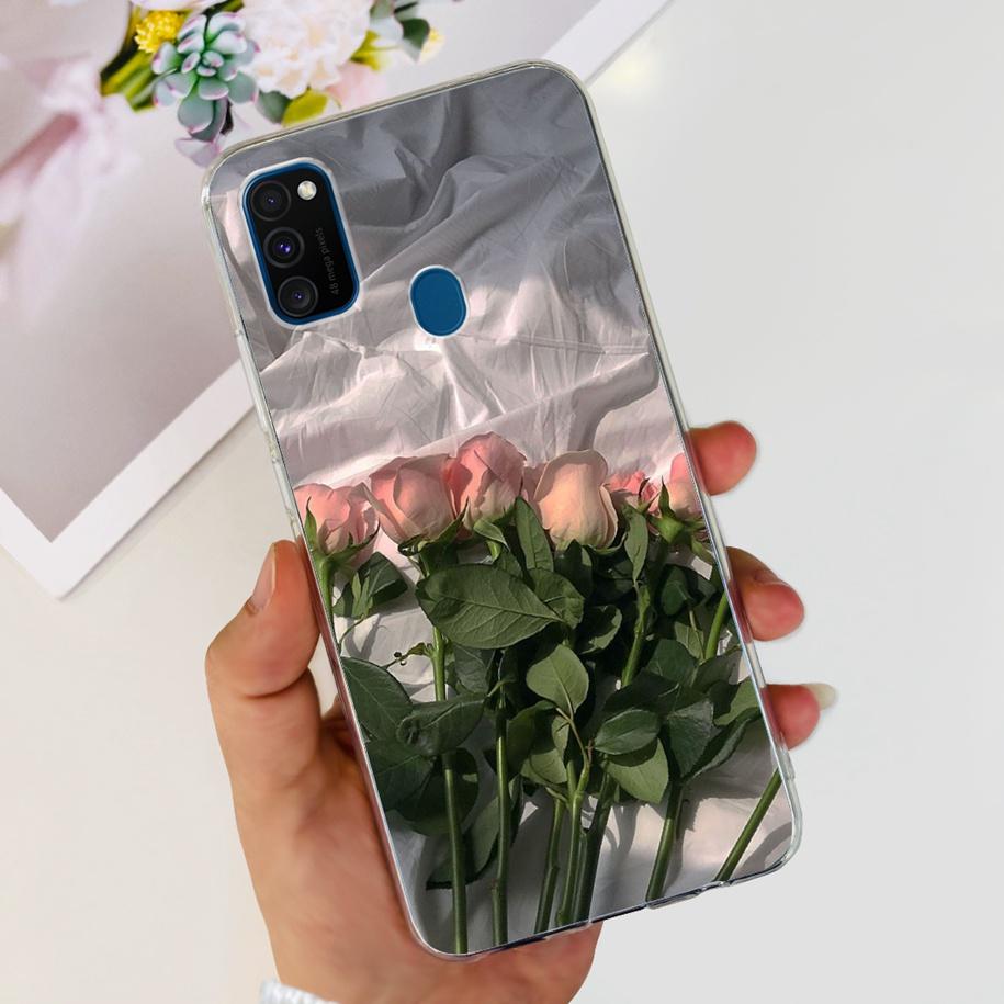 For Samsung M21 Case SM-M215F Silicone Soft Phone Cover For Samsung Galaxy M21 2020 Fundas Cartoon Coque For Samsung M 21 Bumper