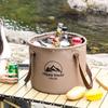 10L 20L Travel Camping Folding Bucket Water Storage Bag Portable Multi-functional Folding Bucket For Fishing Camping Hiking