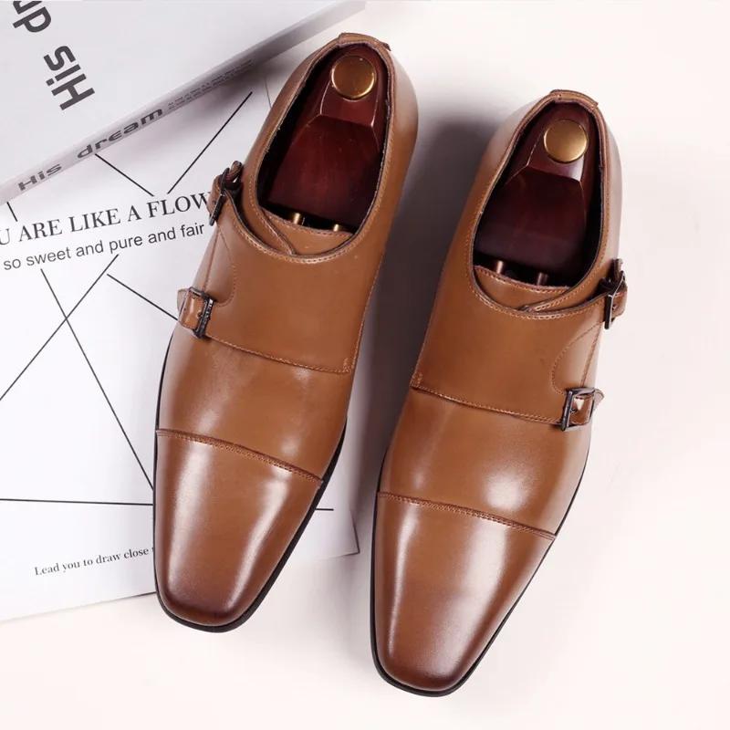 Men's Office Formal Shoes Classic Men's Leather Shoes 2025 Hot Comfortable Durable Male Social Shoes Zapatos De Vestir Hombre