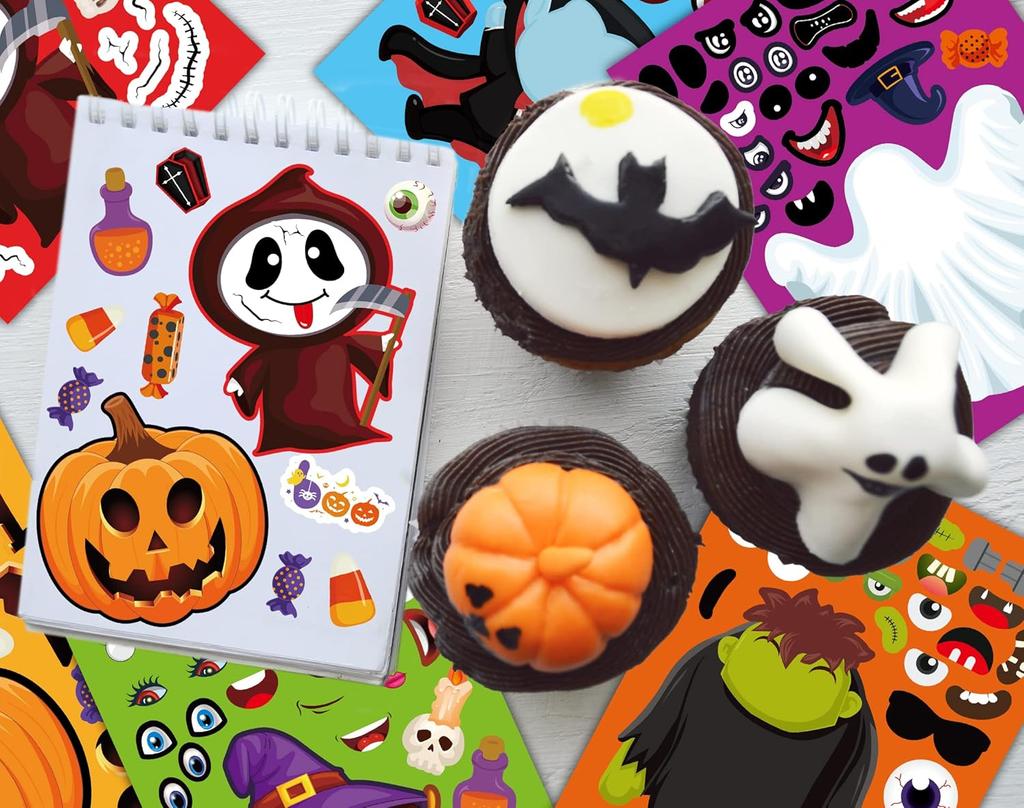 Halloween36 Pcssheets Halloween Decor Halloween Face Stickers Halloween Party Games Halloween Party Toddlers Halloween Sticker