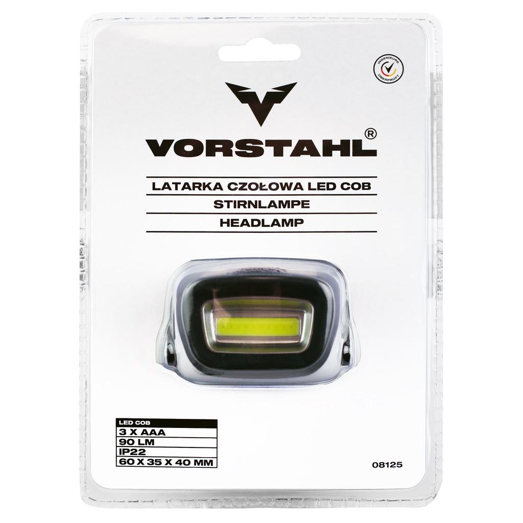 Powerful COB LED HEADLAMP Headlamp 3xAAA Vorstahl