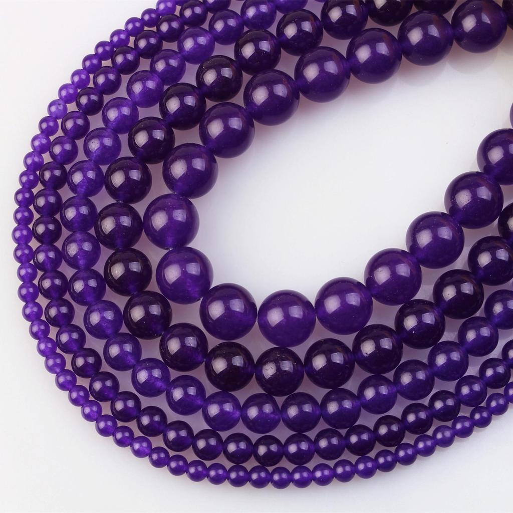 Bunte Chalcedon Jade Perlen für DIY Schmuck- & Armbandherstellung