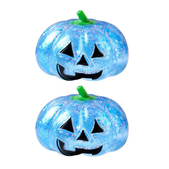Relaxation Squeeze Ball 1/2/3Pcs Halloween Pumpkin Stress Relief Toy Creepy Head Glitter for Kids Adults Party Favors Fidget Toy