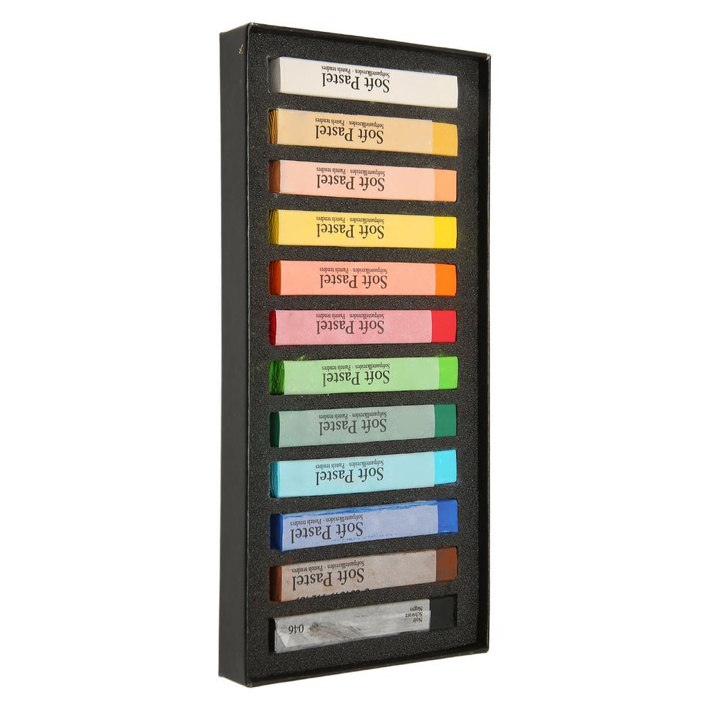 Soft Pastels Chalk 12 Colors Long Lasting Artist Chalk Pastel Sticks for Office School Art Drawing P