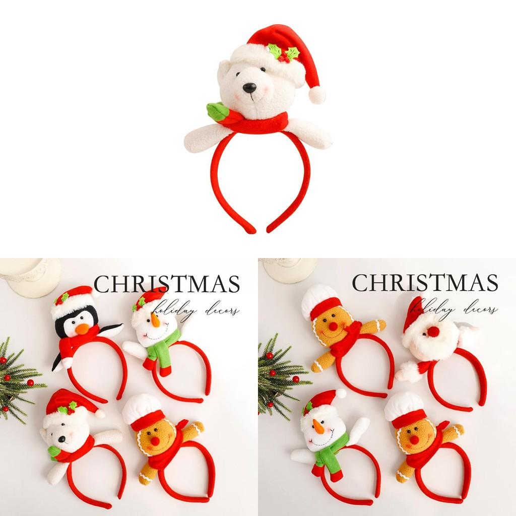 Christmas Penguin Deer Bear Headband Childrens Festive Hair Ornament For Parties