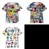 Alphabet Lore Unisex Freizeit-T-Shirt Cosplay-Oberteile Für Kinder