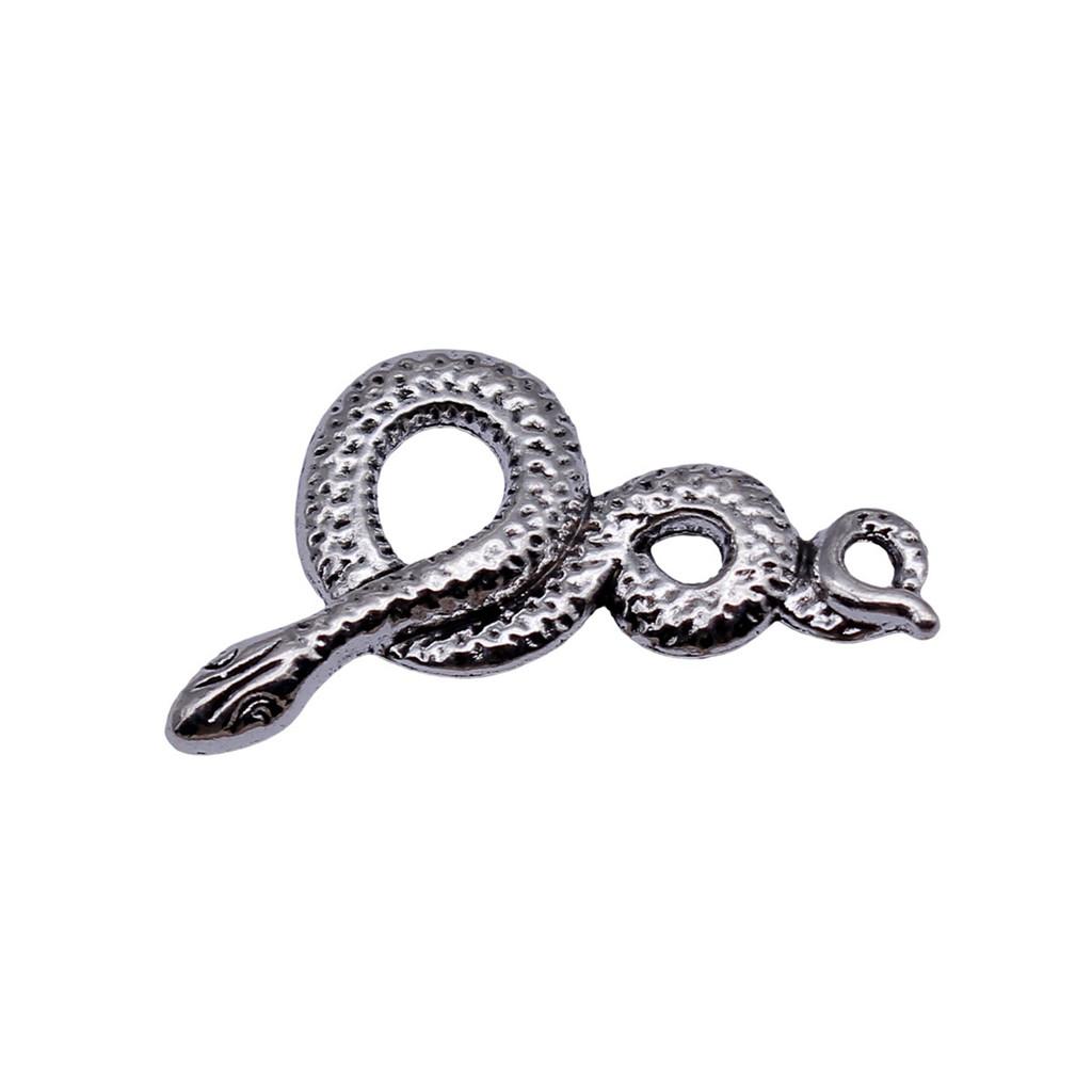 Cobra Snake Charms Antique Bronze Silver Pendants For DIY Bracelet Necklace Jewelry