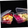 CALLARON 50-Piece Plastic Tray for Food, Microwaveable Lunch Boxes, Disposable Takeout Containers, Togo Container Boxes, Disposable Deli Containers