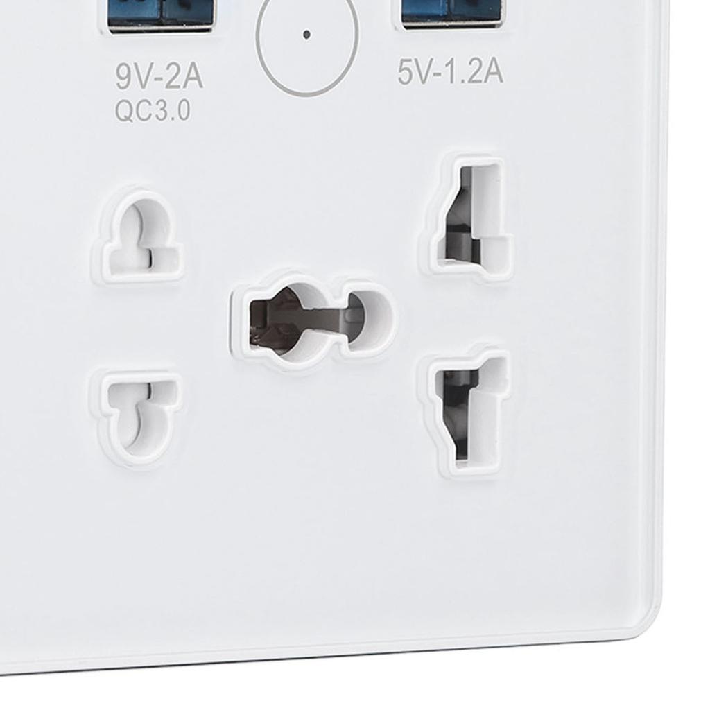 Chytrá nástěnná zásuvka USB Rychlé nabíjení Časování APP Vzdálené Hlasové ovládání Chytrá zásuvka AC100‑240V