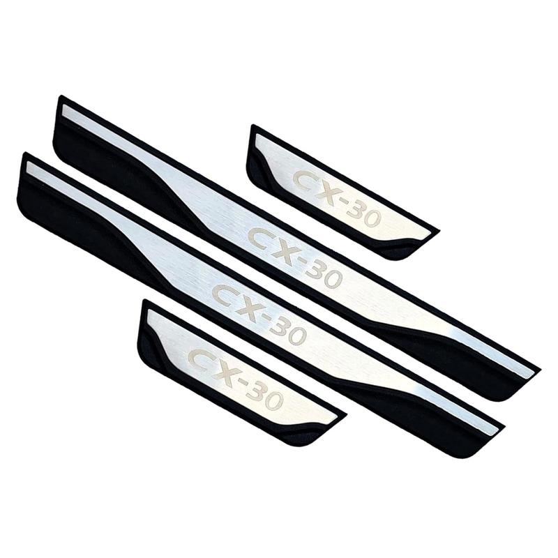 Türschwellen Pedal Zubehör Auto Schwelle Für Mazda CX30 CX-30 Schutz Kratzschutz Auto Aufkleber Zierleisten Styling   2024