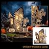 Halloween House Wooden Model Decor for Party Decorations