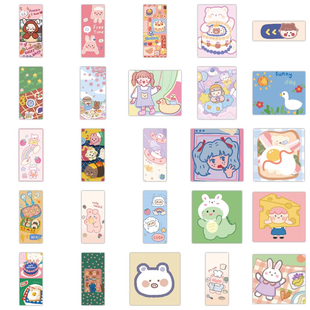 50 Cute Cartoon Characters Graffiti Stickers Personalized Decoration Motorcycle Suitcase Waterproof