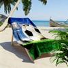 Soccer Art Print Beach Towel, Large Soft Quick Dry Towel for Beach Camping Swimming