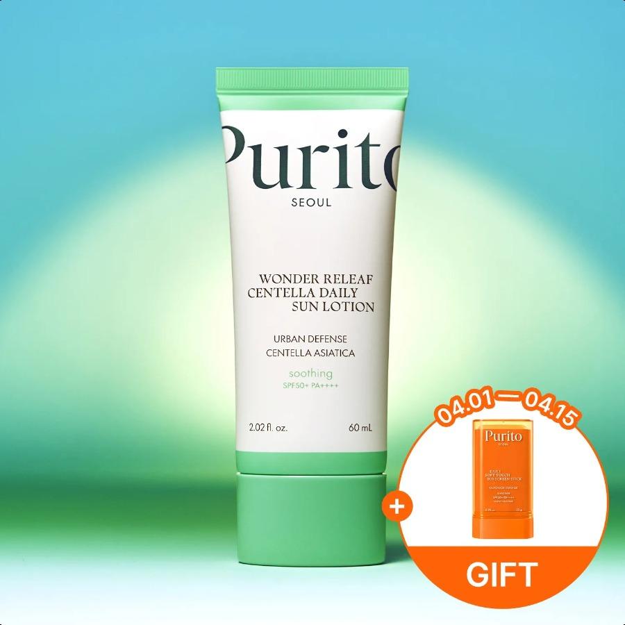 

Purito Seoul Wonder Releaf Centella Daily Sun Lotion SPF50+ PA++++ 60mL SPF50+ PA++++ 60mL