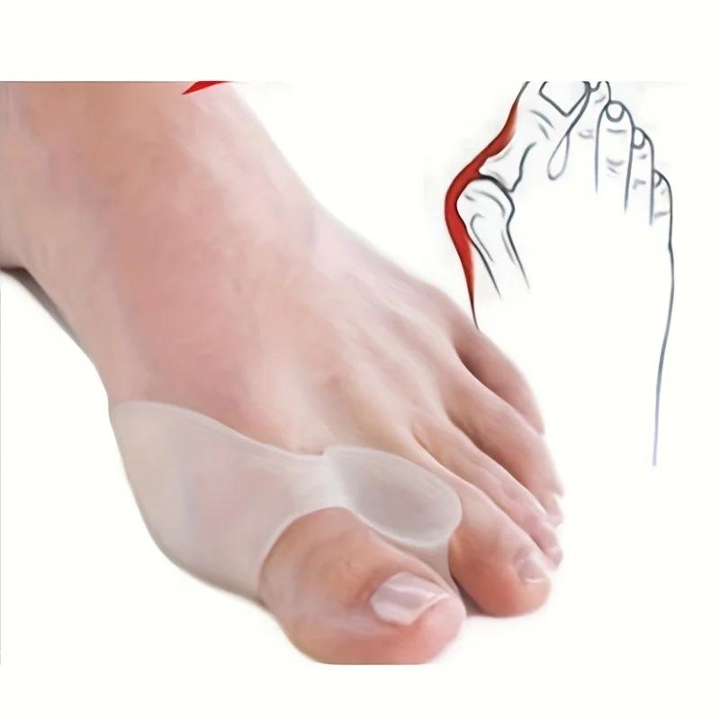 2 Toe Separator Gel Pads - Foot Care Tools for Nighttime And Home Use - Suitable for Both Men And Women