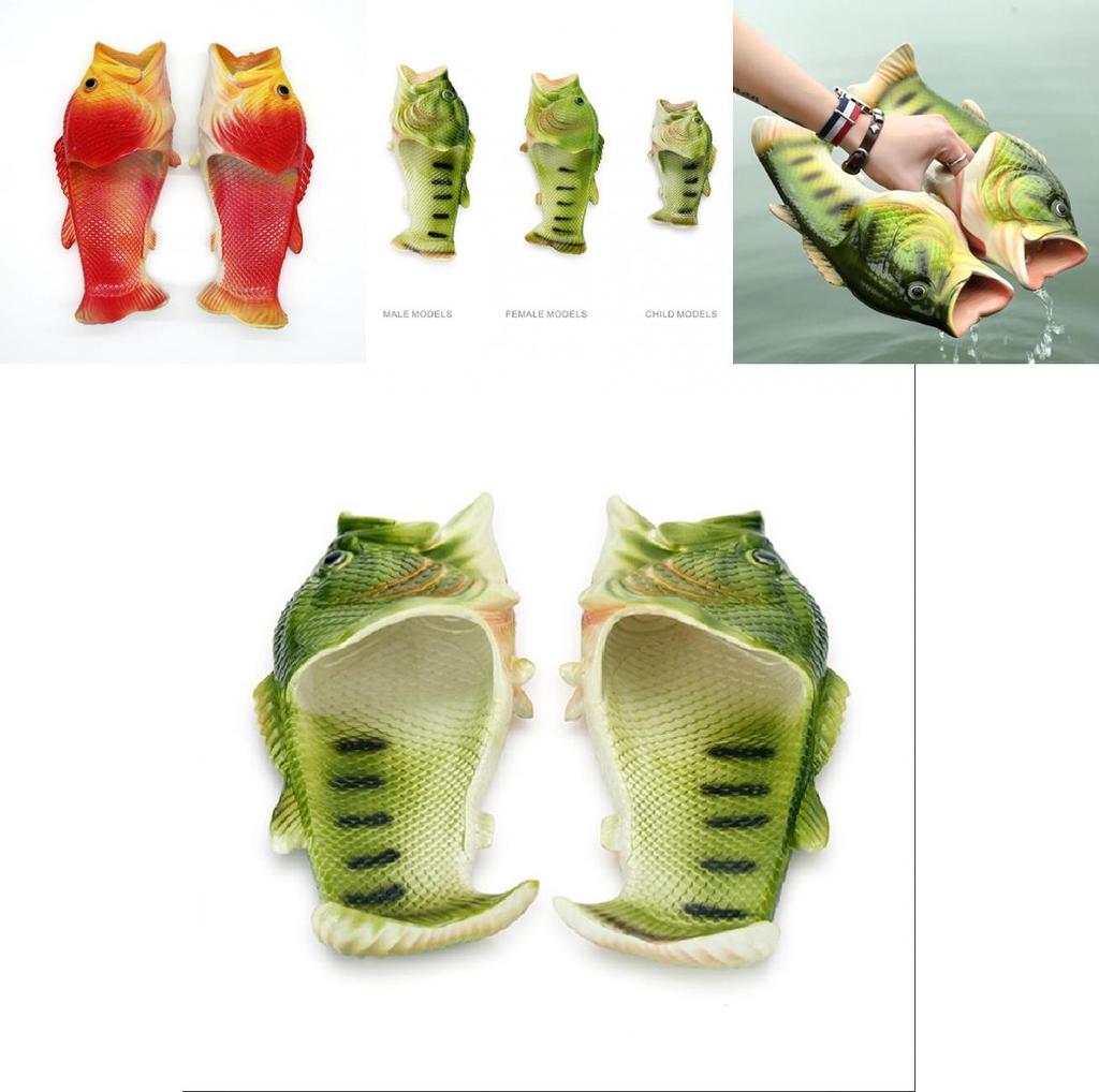 Leuke En Funky Vis Pantoffelsandalen Voor Volwassenen En Kinderen