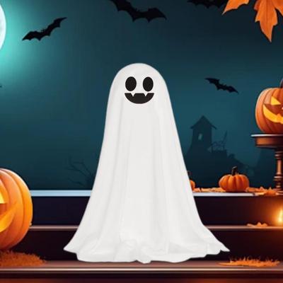 Ghost Decor Halloween Decorations With Light Desk Ornament Statue Spooky For Fall Window Door Wall Table Yard Porch Garden