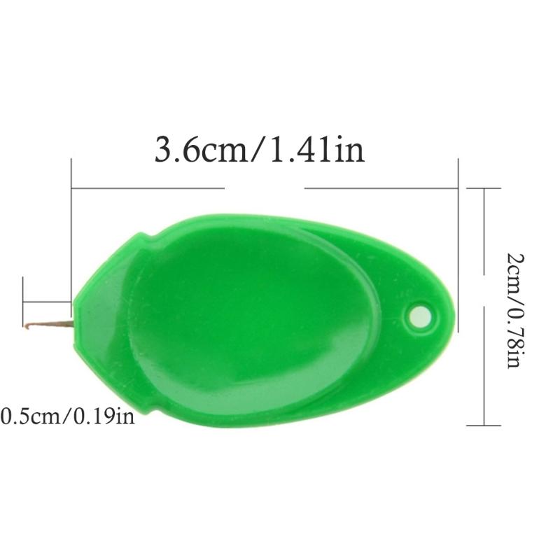 Pack of 100 Colorful Plastic Thumb Needle Threader for Easy Sewing and Crafting with Assorted Color